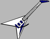 Dibujo Guitarra eléctrica II pintado por hzGHGV