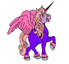 Dibujo Unicornio con alas pintado por itzel162