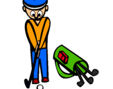 Dibujo Jugador de golf II pintado por 351174212