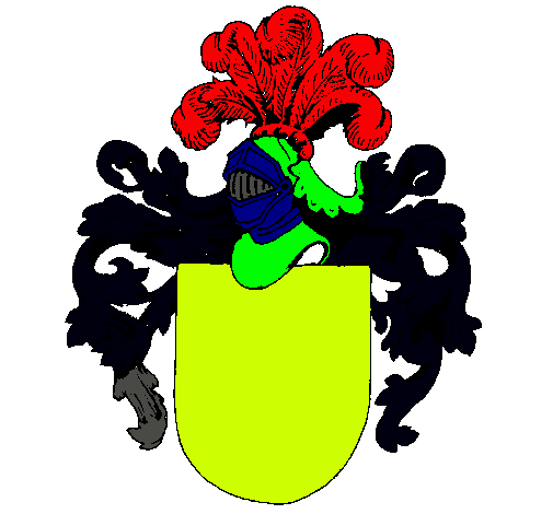 Escudo de armas y casco