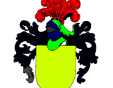 Dibujo Escudo de armas y casco pintado por alejandroj
