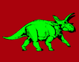 Dibujo Triceratops pintado por torosaurus