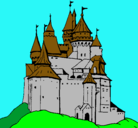 Dibujo Castillo medieval pintado por eberr