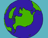 Dibujo Planeta Tierra pintado por hgdnbh858254