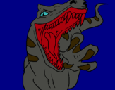 Dibujo Velociraptor II pintado por huertas