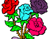 Dibujo Ramo de rosas pintado por lososjnyuhd