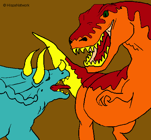 Lucha de dinosaurios