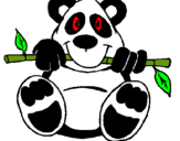 Dibujo Oso panda pintado por vzqsqr