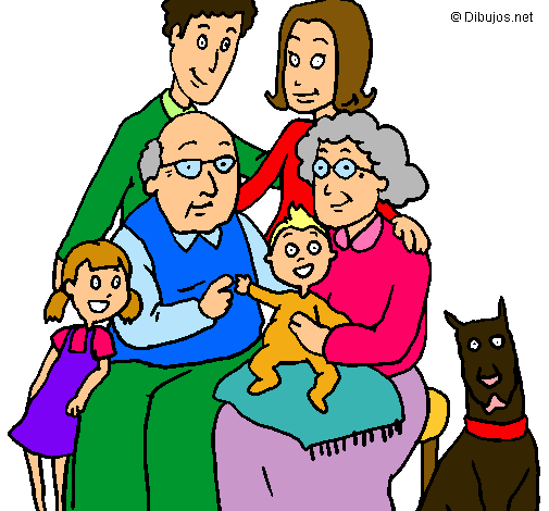Dibujo Familia pintado por lauraoa