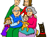 Dibujo Familia pintado por lauraoa