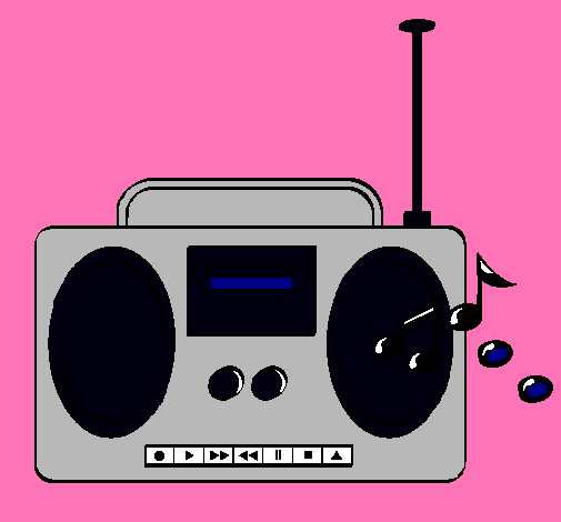 Dibujo Radio cassette 2 pintado por james122