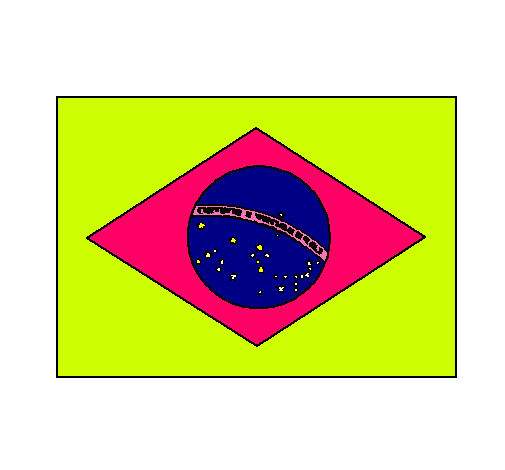 Dibujo Brasil pintado por valevidalaraya