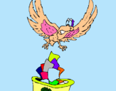 Dibujo Águila reciclando pintado por jaskrsre