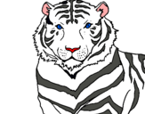 Dibujo Tigre pintado por federica2101