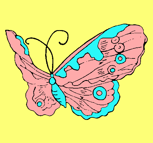 Dibujo Mariposa elegante pintado por monst