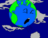 Dibujo Tierra enferma pintado por diego070720