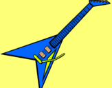 Dibujo Guitarra eléctrica II pintado por thejsimsoms