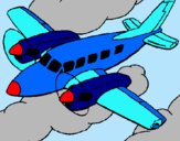 Dibujo Avioneta pintado por cvbf