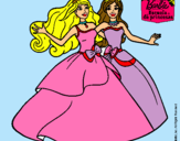 Dibujo Barbie y su amiga súper felices pintado por zaiyas