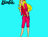 Dibujo Barbie con look casual pintado por 5rtgTDTSTXTX