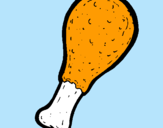 Dibujo Muslitos de pollo pintado por SENDA
