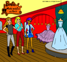 Dibujo Barbie mirando vestidos pintado por PEPITAYO5