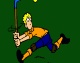 Dibujo Jugador de hockey sobre hierba pintado por selena11