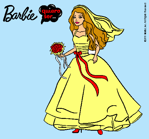 Barbie vestida de novia