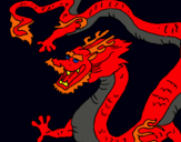 Dibujo Dragón chino pintado por KKKKAAKKOOSS