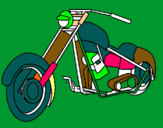 Dibujo Moto pintado por facundo13255