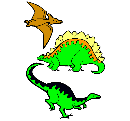 Tres clases de dinosaurios