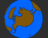Dibujo Planeta Tierra pintado por aallaann