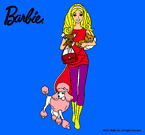 Barbie con sus mascotas