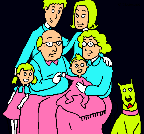 Dibujo Familia pintado por bradyan