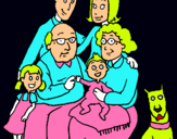 Dibujo Familia pintado por bradyan