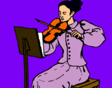 Dibujo Dama violinista pintado por james122