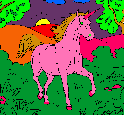 Unicornio corriendo