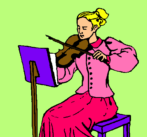 Dama violinista