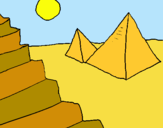 Dibujo Pirámides pintado por lidimacias