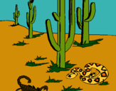 Dibujo Desierto pintado por cangrejito