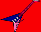 Dibujo Guitarra eléctrica II pintado por gfudhgrvijcf