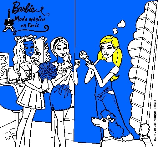 Barbie de compras con sus amigas