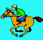 Dibujo Carrera de caballos pintado por luciaazi