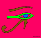 Dibujo Ojo Horus pintado por ZOVE