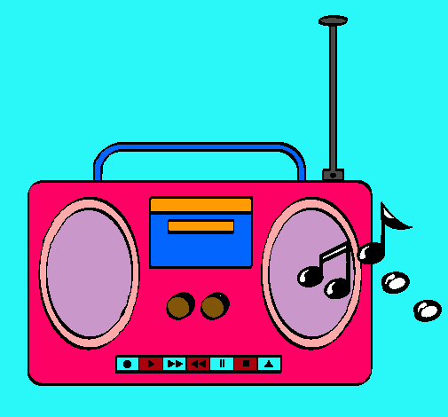Dibujo Radio cassette 2 pintado por naomi58