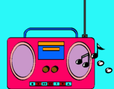 Dibujo Radio cassette 2 pintado por naomi58