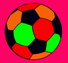 Dibujo Pelota de fútbol II pintado por colors