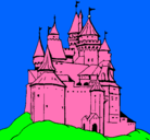Dibujo Castillo medieval pintado por daricoga