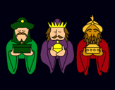 Dibujo Los Reyes Magos 4 pintado por amalia