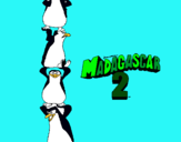 Dibujo Madagascar 2 Pingüinos pintado por hugi